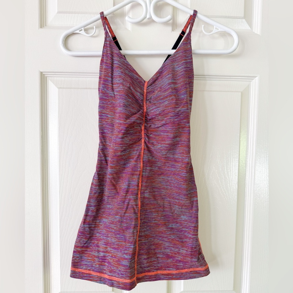 Rare Lululemon Open Your Heart Tank the "Wee Are From Space Black March Multi"